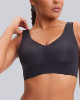 Wireless Back Smoothing V-Neck Tank Bra