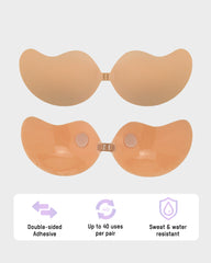 Mango Shaped Breathable Self-Adhesive Invisible Bra (2 Pairs)