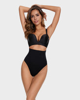 Seamless High-Waisted Shaper Thong Panty(2pcs )