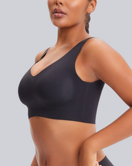 Wireless Back Smoothing V-Neck Tank Bra