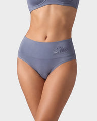 4 Pack Swan Embroidery High Waist Seamless Briefs