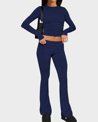 Long Sleeve Cotton Jersey Lounge Set