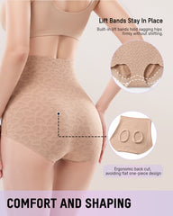 5-Pack High-Waisted Cross-Compression Shaping Briefs