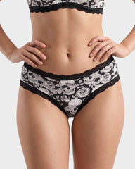 6-Pack Gothic Halloween Lace-Trim Hipster Panties