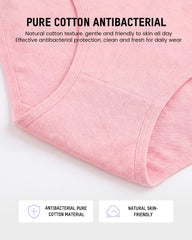 6 Pack LOVE Print Cotton Bikini Panties