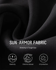 V-Neck Side-Slit One-Piece Swimdress