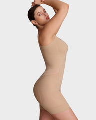 Bathroom- Friendly Easyslide Seamless Tummy Control Back Support Shapewear Bodysuit