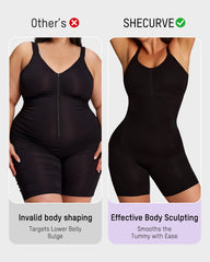 Bathroom- Friendly Easyslide Seamless Tummy Control Back Support Shapewear Bodysuit
