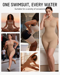 Bathroom- Friendly Easyslide Seamless Tummy Control Back Support Shapewear Bodysuit