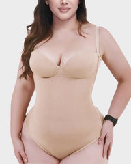 Back Lace-Up Seamless Shapewear Bodysuit