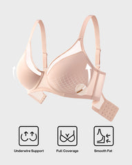 Breathable Mesh Minimizer Support Bra