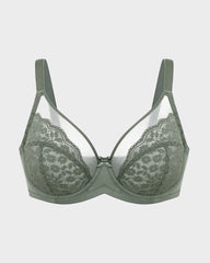 Breathable Lace Underwire Full Coverage Bra