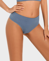 Comfort Seamless Sport Thong Panties (9 Pack)