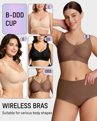 Full-Coverage Jelly Support Wireless Bra