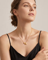 Dainty Heart Initial Necklace