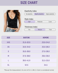 Deep U Neck Crop Tank Top