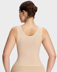 Double-Layer Tummy Control Waist Shaper Girdle With Bra