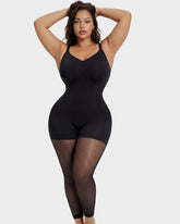 Easyslide™ Deep V Shapewear Bodysuit with Stockings