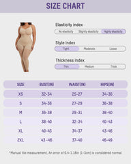 Easyslide™ Deep V Shapewear Bodysuit with Stockings