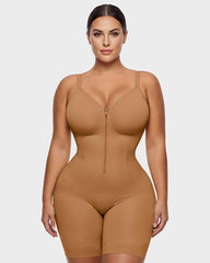 Easyslide™ Front-Zip Mid-Thigh Shapewear
