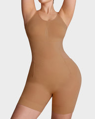 Bathroom- Friendly Easyslide Seamless Tummy Control Back Support Shapewear Bodysuit