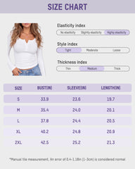 Fitted Ribbed Knit Long-Sleeve Henley Top
