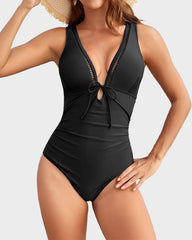Deep V Sculpting One-Piece Swimsuit