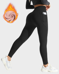 Fleece Lined High-Waist Thermal Yoga Leggings