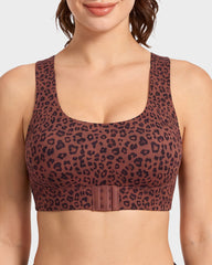 Front Closure Cross-Back Wireless Posture Bra