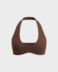 Halter Open-Back Low-Impact Sports Bra