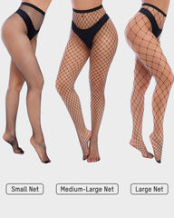 High-Waist Classic Fishnet Pantyhose – 4 Mesh Styles