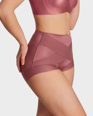 High-Waist Cross Compression Shaping Panties (6 Pack)