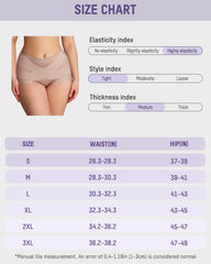 High-Waist Cross Compression Shaping Panties (6 Pack)