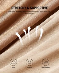 High-Waist Cross Compression Shaping Panties (6 Pack)