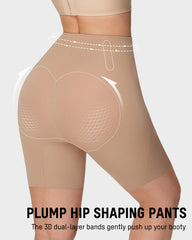 High-Waist Zip-Up Shaping Shorts