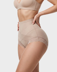 High-Waisted Crisscross Tummy-Control Butt-Lift Briefs(3 Pack)