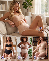 High-Waisted Double-Layer Tummy-Control Briefs(6 pack)