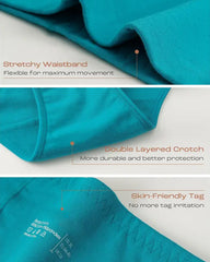 High-Waisted Full Coverage Cotton Briefs(4 pack)