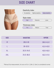 High-Waisted Mesh-Panel Full-Coverage Briefs (6-Pack)