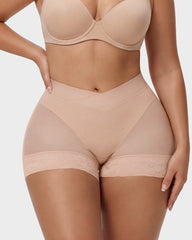 High-Waisted Tummy-Control Butt-Lifting Shaping Shorts