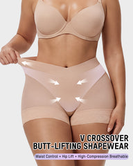 High-Waisted Tummy-Control Butt-Lifting Shaping Shorts