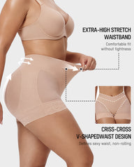 High-Waisted Tummy-Control Butt-Lifting Shaping Shorts