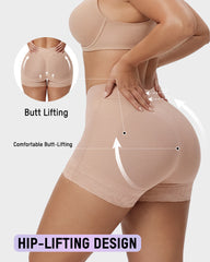 High-Waisted Tummy-Control Butt-Lifting Shaping Shorts