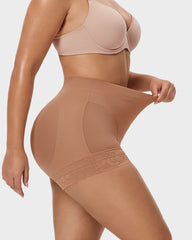 High-Waisted Tummy-Control Butt-Lifting Shaping Shorts
