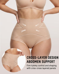 High-Waisted X-Band Seamless Shaping Briefs(6 pack)