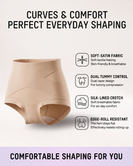 High-Waisted X-Band Seamless Shaping Briefs(6 pack)