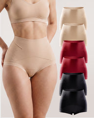 High-Waisted X-Band Seamless Shaping Briefs(6 pack)