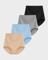 High Waist Tummy Control Cotton Briefs Multipack