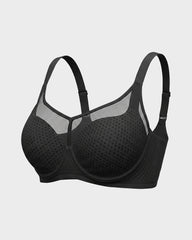Honeycomb™ Mesh Underwire Minimizing Bra