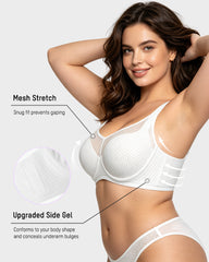 Honeycomb™ Mesh Underwire Minimizing Bra